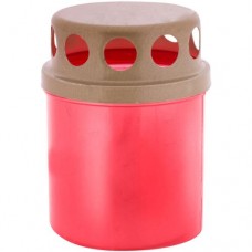 Свеча пасхальная Домашняя Кухня парафиновая красная в пластиковой колбе, 8см в магазинах Перекресток