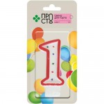 Свеча для торта цифра 1 Пр!ст