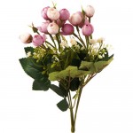 Розы искусственные 15 бутонов Маркет, 30см