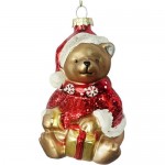 Украшение ёлочное Мишка с подарком Маркет