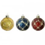 Набор ёлочных шаров Феерия Маркет, 3шт Набор ёлочных шаров Феерия Маркет, 3шт