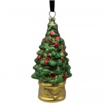 Украшение ёлочное Ёлочка стеклянная Маркет