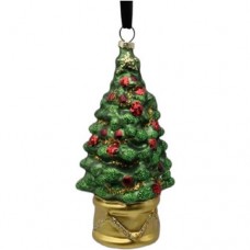 Украшение ёлочное Ёлочка стеклянная Маркет в магазинах Перекресток