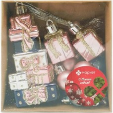 Набор ёлочных украшений Подарки Маркет, 12шт в магазинах Перекресток