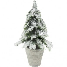 Фигурка декоративная Заснеженная ёлочка Маркет, 12x12x22см в магазинах Перекресток