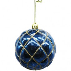 Шар ёлочный Синий блеск Маркет, 8см в магазинах Перекресток