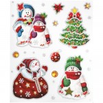 Наклейки декоративные Зимние праздники в ассортименте Маркет