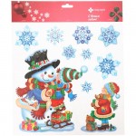 Наклейки декоративные Новый Год Маркет