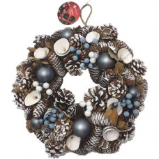 Венок новогодний декоративный Маркет в магазинах Перекресток