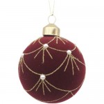 Шар ёлочный Бархатный Узор Маркет Шар ёлочный Бархатный Узор Маркет