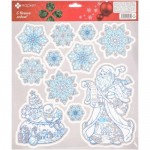 Наклейки декоративные Зимние узоры Маркет