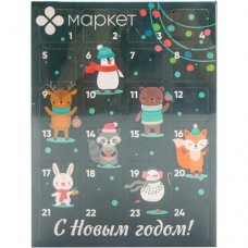 Адвент-календарь с ёлочными игрушками Маркет в магазинах Перекресток