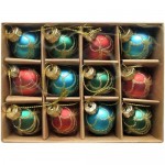 Набор ёлочных шаров Золотой узор Маркет, 12шт Набор ёлочных шаров Золотой узор Маркет, 12шт