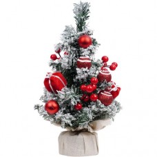 Фигурка декоративная Ель Заснеженная с украшениями Маркет, 30см в магазинах Перекресток