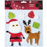 Наклейки декоративные Новогодние в ассортименте Маркет