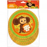 Набор тарелок ND Play Чебурашка бумажных одноразовых 23см, 6шт