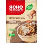 Каша гречневая Ясно Солнышко с грибами и жареным луком, 45г