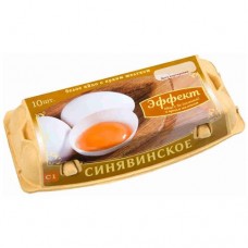 Яйцо куриное Синявинское Эффект с селеном C1, 10шт в магазинах Перекресток
