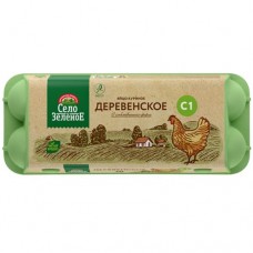 Яйцо Село Зеленое Деревенское С1, 10шт в магазинах Перекресток