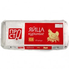 Яйцо куриное пищевое столовое С2 Пр!ст, 10шт в магазинах Перекресток