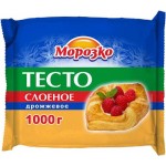Тесто слоёное Морозко дрожжевое, 1кг