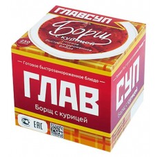 Суп Главсуп Борщ с курицей, 250г в магазинах Перекресток