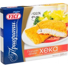 Филе хека Vici в панировке, 300г в магазинах Перекресток