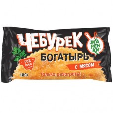 Чебурек Жаренки Богатырь с мясом, 180г в магазинах Перекресток