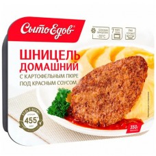 Шницель СытоЕдов с картофельным пюре под красным соусом, 350г в магазинах Перекресток