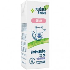 Бифилайф черничное с 8 месяцев 2.5% Зелёная Линия, 210мл в магазинах Перекресток