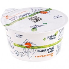 Продукт кисломолочный Исландский Скир с печеным яблоком 1.2% Зелёная Линия, 150г в магазинах Перекресток