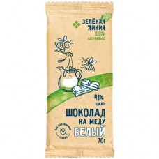 Шоколад На меду белый 41% Зелёная Линия, 70г в магазинах Перекресток