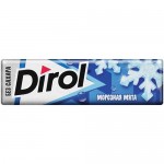 Жевательная резинка Dirol Морозная мята в подушечках, 13.6г