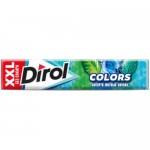 Жевательная резинка Dirol Colors XXL ассорти мятных вкусов без сахара, 19г