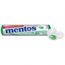 Жевательная резинка Mentos Pure White Нежная мята, 15.5г в магазинах Перекресток