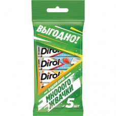 Жевательная резинка Dirol кокос-клубника и арбуз-дыня, 68г в магазинах Перекресток