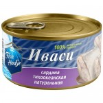 Консервы: Сардина тихоокеанская иваси натуральная куски стер. б№6 245г ЛВК ящ1/24 ТМ  Fish House