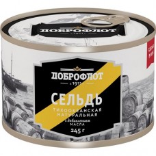 Сельдь натуральная, Доюрофлот, 245 г в магазинах Пятерочка