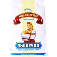 Мука Пышечка Пшеничная высший сорт 1 кг в магазинах Пятерочка