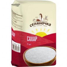 Селяночка сахар категории ТС2 1кг в магазинах Пятерочка