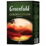 Чай Greenfield, Golden Ceylon, черный, крупнолистовой, 100 г