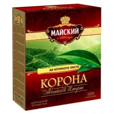 Чай Майский Корона Российской Империи черный 100 пак.*2 г в магазинах Пятерочка