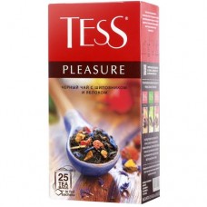 Чай Tess Pleasure черный с шиповником и яблоком 25пак*1,5г в магазинах Пятерочка