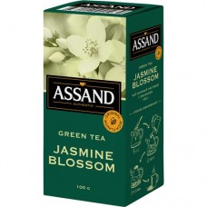 ЧАЙ ЗЕЛЕНЫЙ С ЖАСМИНОМ JASMINE BLOSSOM Т.М. ASSAND 100 гр. в магазинах Пятерочка