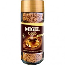 Кофе натуральный растворимый сублимированный MIGEL GOLD 70 г, ст.банка в магазинах Пятерочка