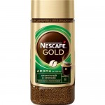 NESCAFÉ GOLD Aroma Intenso. Натуральный растворимый сублим. кофе с добавлением натурального жареного молотого кофе, 170гр банка