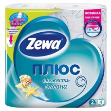 Бумага туалетная Zewa Plus зеленая 2 слоя 4 шт. в магазинах Пятерочка