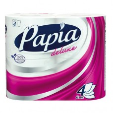Туалетная бумага Papia Deluxe 4 рулона 4 слоя в магазинах Пятерочка
