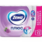 Туалетная Бумага ЗЕВА 2-ух сл. СИРЕНЬ 12 рул.