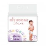 Изделия санитарно-гигиенические для ухода за детьми Nishoomi подгузники-трусики детские одноразовые. Размер Макси XL 5, для де тей весом 12-20 кг, 34 штуки в уп.